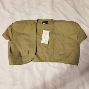 NWT Trussardi Vest Women's Color Olive  Green Size 44